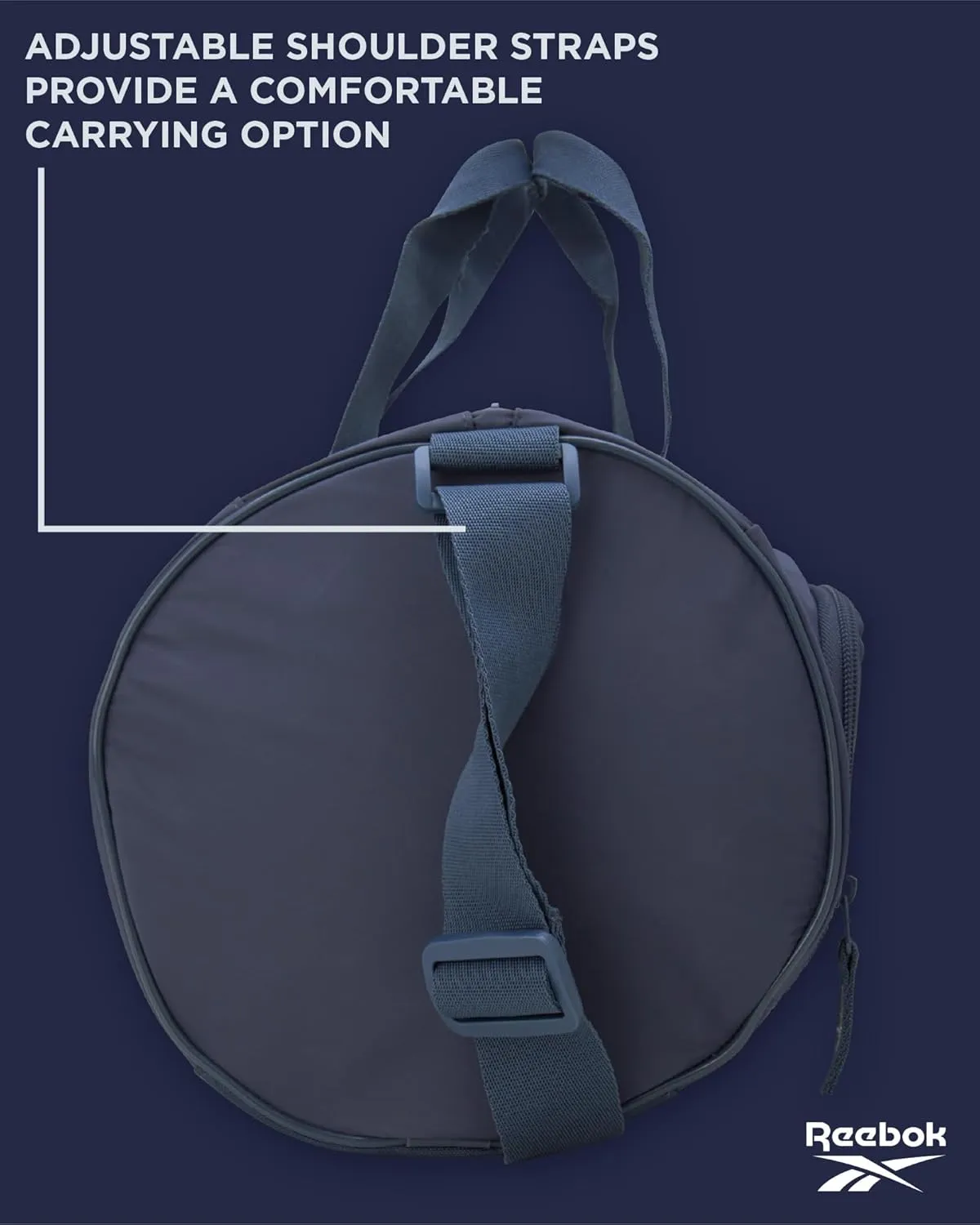Reebok Duffle Bag – Gym Bag for Women & Men, Carry On and Overnight Duffle for Travel & Fitness, Size Small, Easton Blue