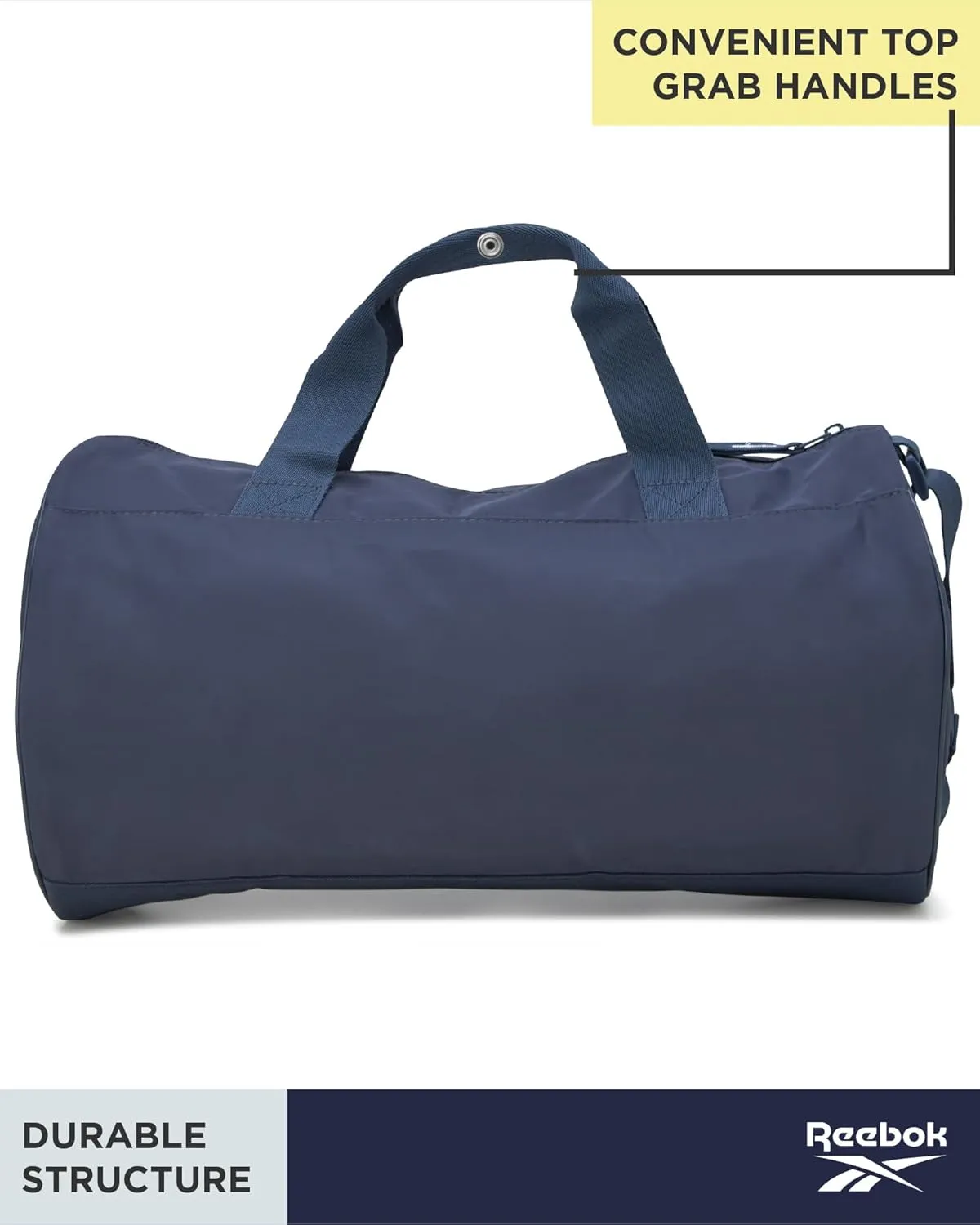Reebok Duffle Bag – Gym Bag for Women & Men, Carry On and Overnight Duffle for Travel & Fitness, Size Small, Easton Blue