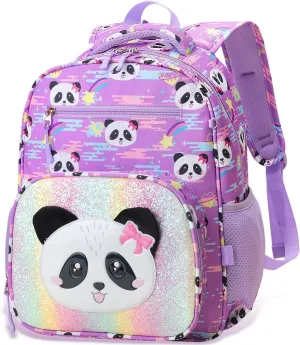 RHCPFOVR Girls Backpack for Elementary School, Backpack for Girls 5-8, Lightweight Kids Backpacks