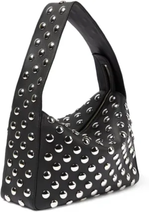 RICHTRUE Full Studded Purse Designer Handbag Vegan Leather Women Purse Y2k Shoulder Bag 90s Punk 2000s Streetwear