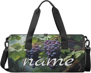 Ripe Grape Personalized Dance Bags, Ripe Grape Custom Sport Duffel Bag Travel Duffle Bag Overnight Weekender Bag