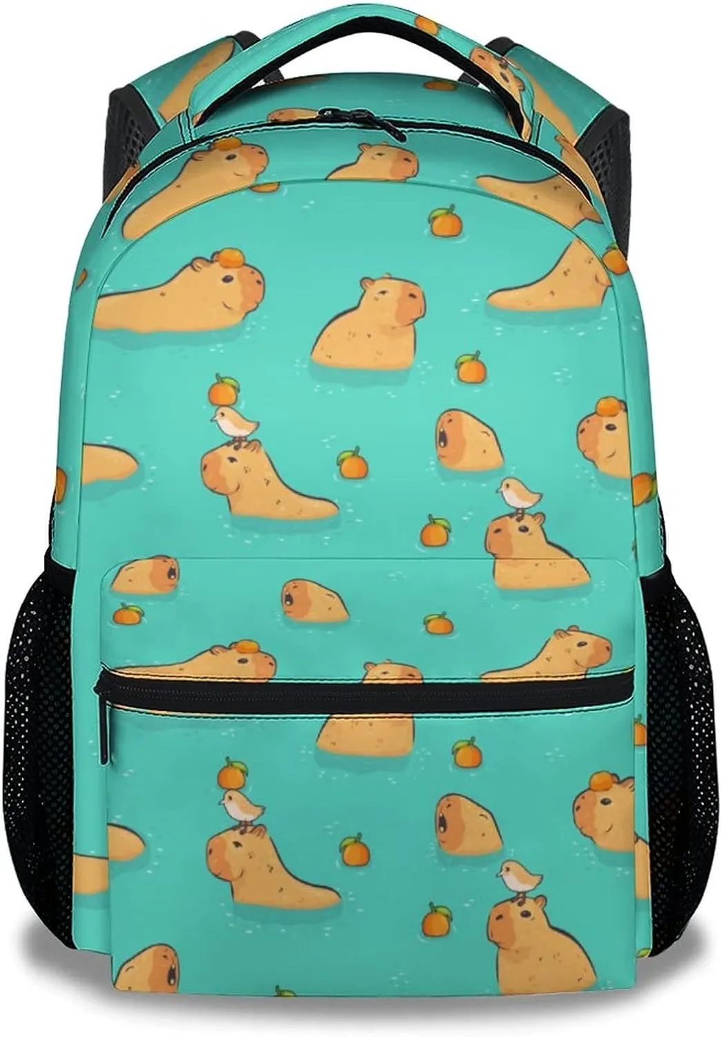 School Backpack, 17 Inch Cute Girls Backpack for Primary School, Green Large Capacity Bookbag for Kids