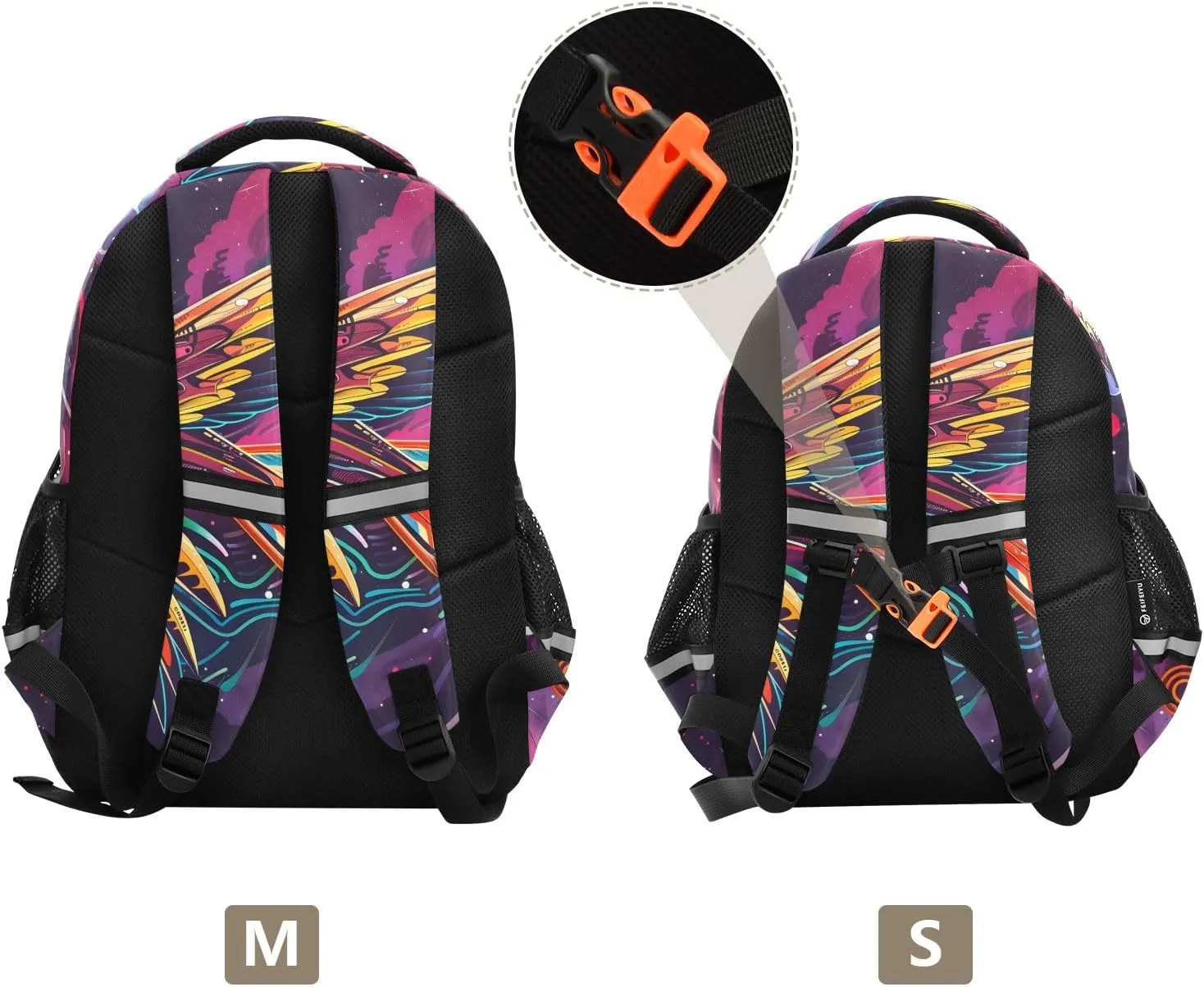 School Backpack for Boys Teen Bookbag Book Bags Space Falcon Casual Daypack Travel High Middle School Student