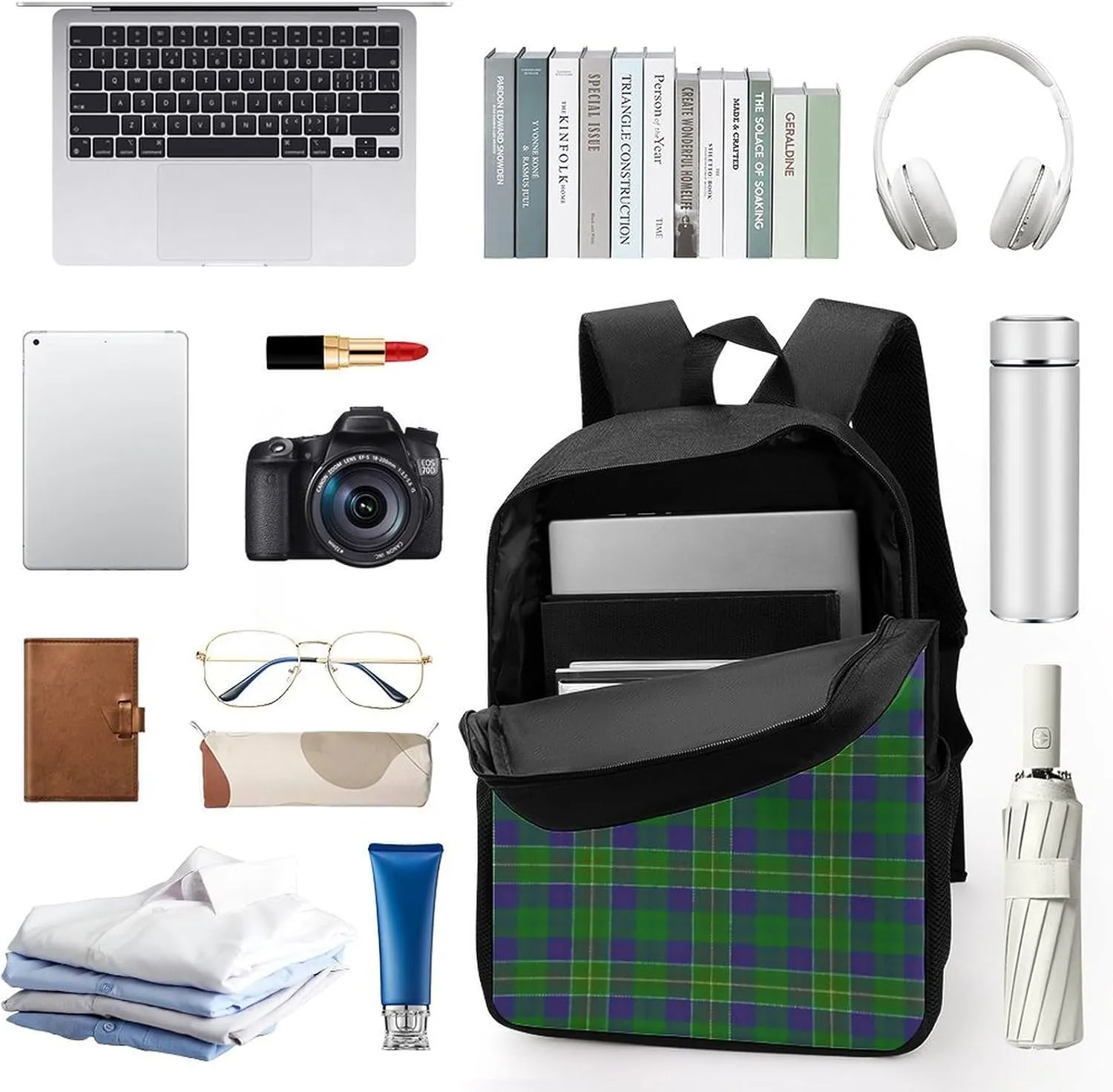 Scottish Clan Hunter Backpack Lightweight Waterproof Backpacks Laptop Backpack for Unisex