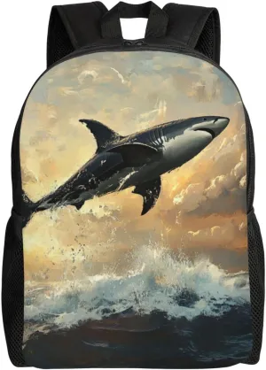 Shark Leap Backpack Waterproof Anti Theft Durable Light Laptop Bag Backpacks For Women Men Travel Gym Backpack