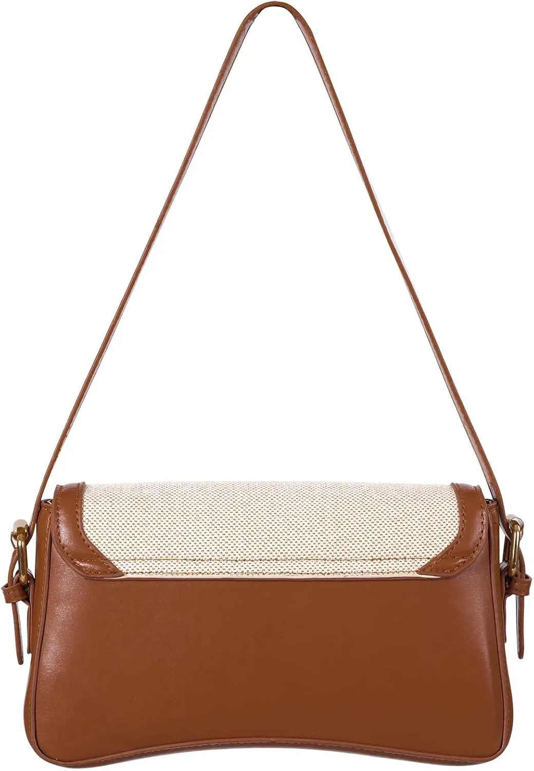 Shoulder Bag for Women Y2K Trendy Purse Vegan Leather Hobo Handbags Clutch Saddle Bag with 2 Removable Strap