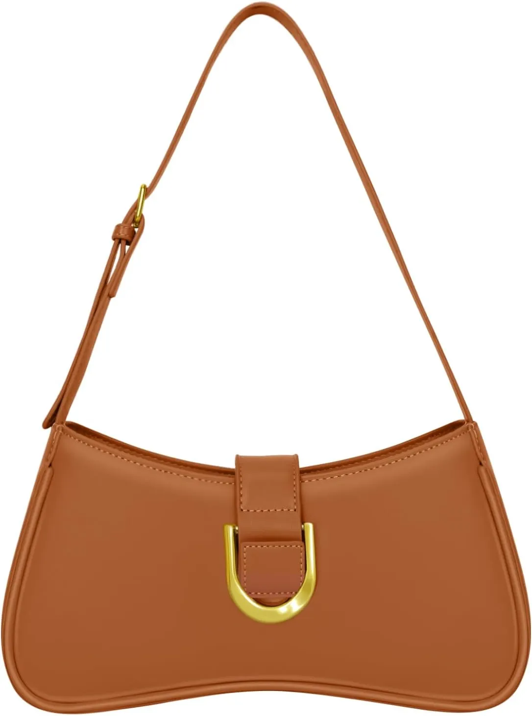 Shoulder Bag for Women Y2K Trendy Underarm Purse， Vegan Leather Clutch Hobo Handbags