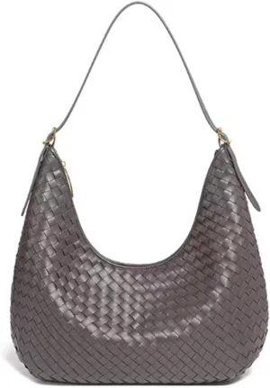Shoulder Handbags Shoulder Bag for Women Totes Woven Vegan Leather Bag Hand Bag Working Lightweight Bags With Zipper