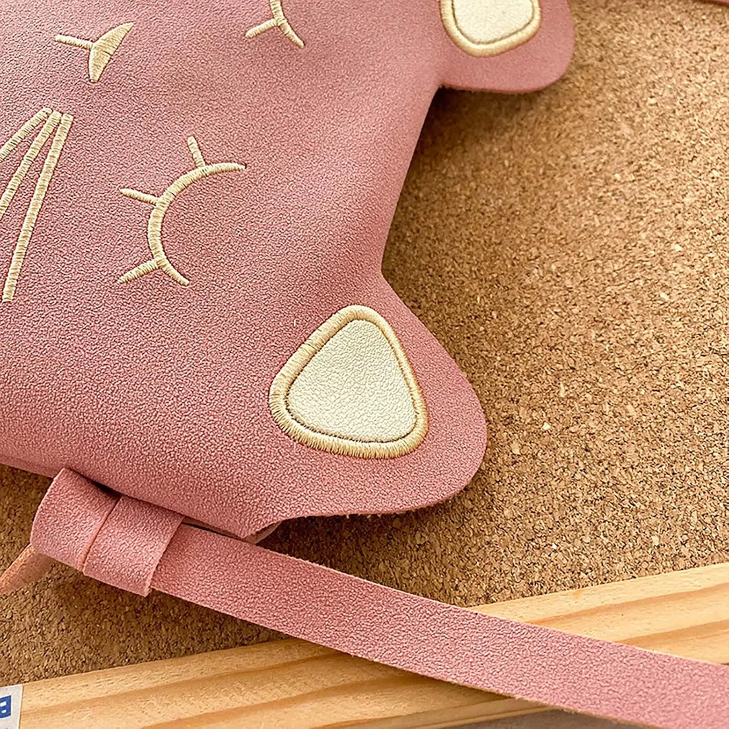 Shoulder Purse Handbag for Women Small Size Fashionable Funny Personality Rainbow Cute Embroidered Cat Messenger