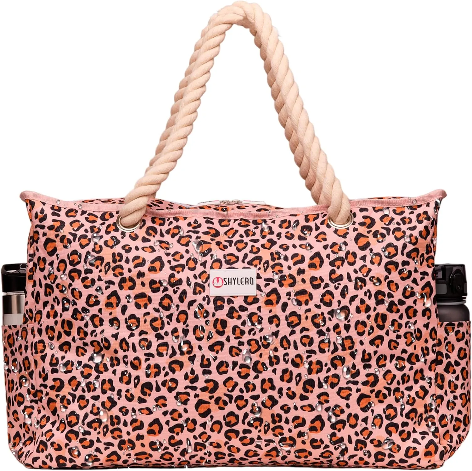 SHYLERO Beach Bag and Pool Bag. Has Airtight Pouch, Ton of Pockets. Beach Tote is Zippered, Water Resistant. Family Size