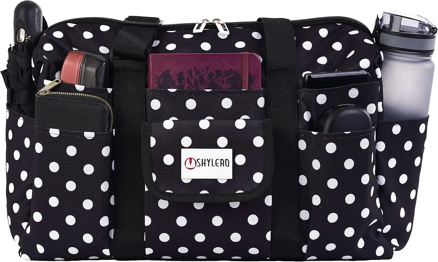 SHYLERO Nurse Bag with 21 Pockets - Big, Waterproof Medical Utility Tote for Daily Use