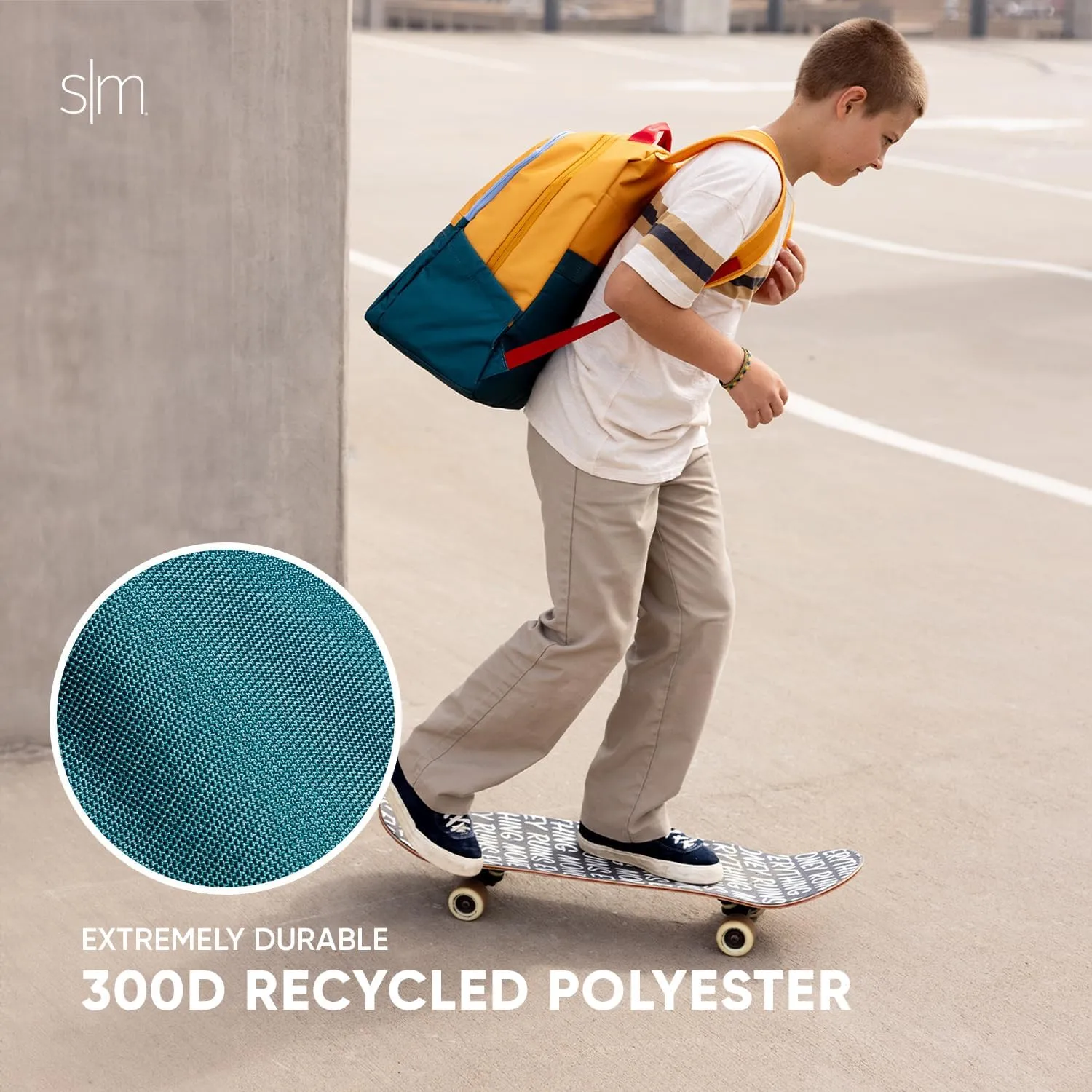 Simple Modern Ellis Backpack for School | Elementary Middle and High School Bookbag for Kids and Teens | Girls and Boys | Riptide