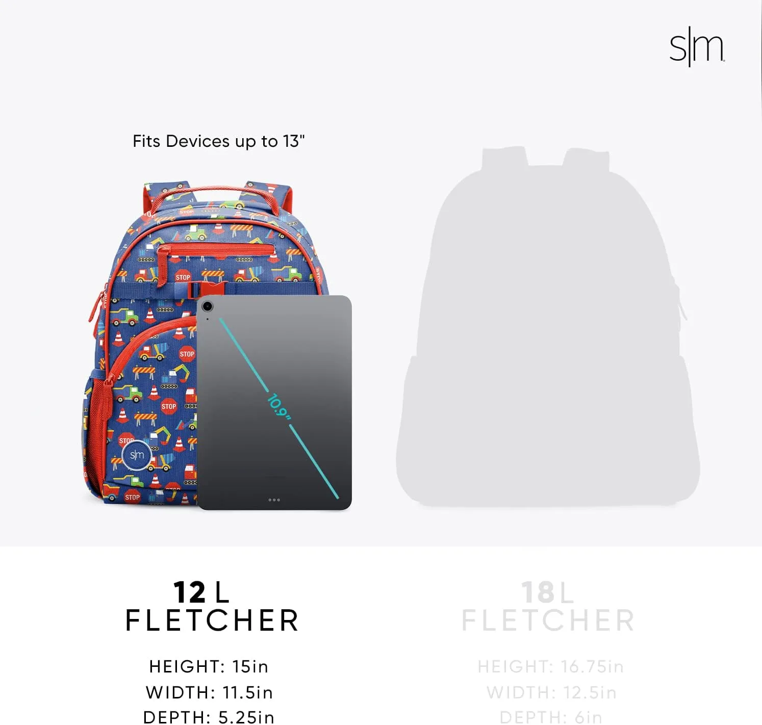Simple Modern Medium Disney Toddler Backpack for School Girls and Boys | Kindergarten Elementary Kids Backpack | Fletcher Collection | Kids - 15" tall | Princess Rainbows