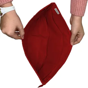 Slim Purse Organizer Insert with Zipper For Handbags and Totes, Purse To Go Style Shaper For Speedy, Neverfull, Graceful, & Delightful Totes (Red, Large)