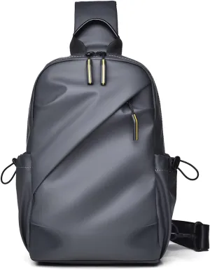Sling Backpacks Tactical Sling Chest Bag Shoulder Crossbody Bags Outdoor Travel (Grey-2)