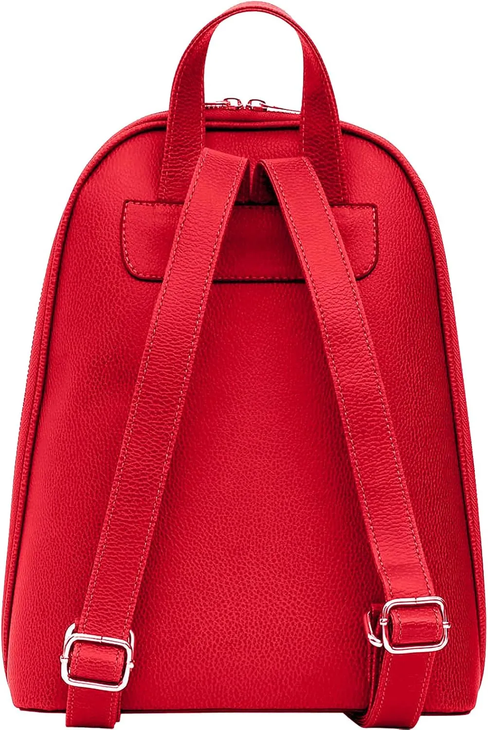 Small Backpack for Women - Vegan Leather and Unique Design Handmade Backpack Purse for Women, Center View Design
