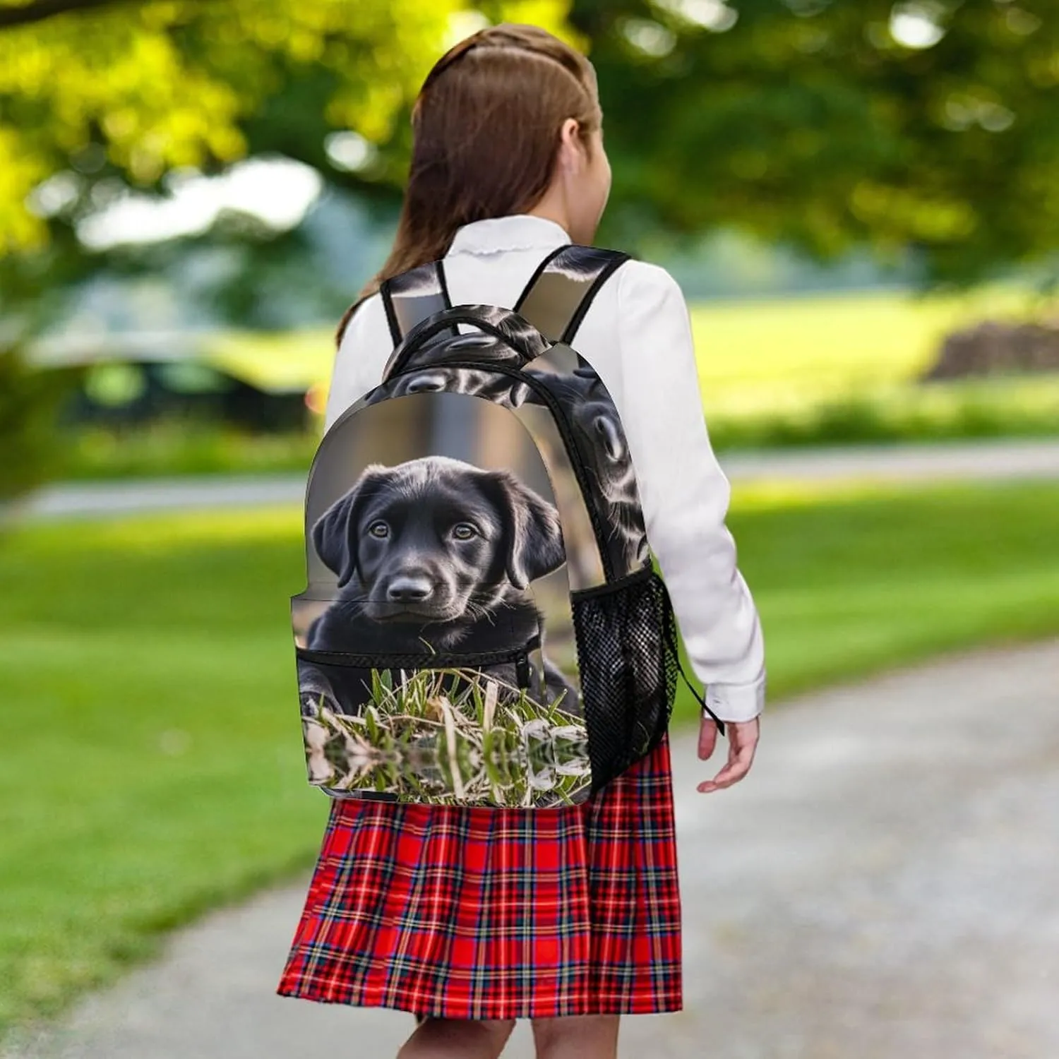 Small Backpacks Personalized Black Labrador Puppy Printing Travel Bag Lightweight Travel Backpack For Women Men