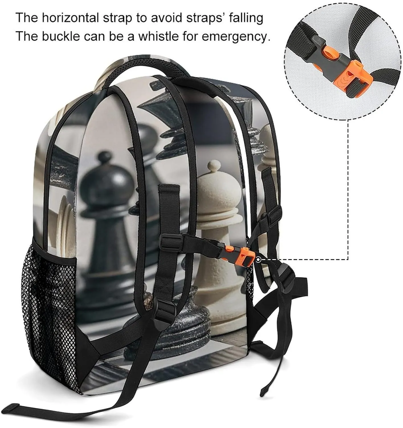 Small Backpacks Personalized Draughts Printing Travel Bag Lightweight Travel Backpack For Women Men