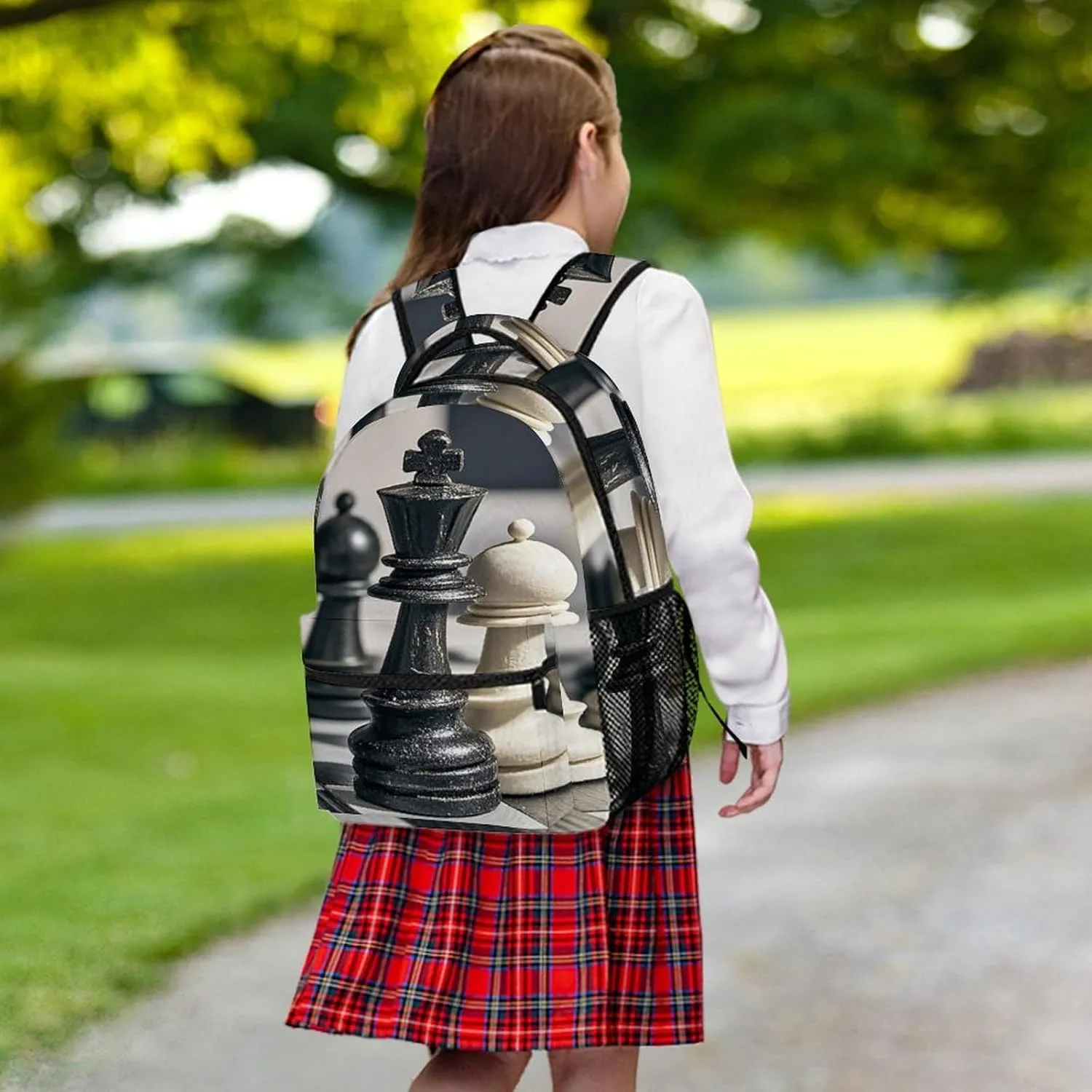 Small Backpacks Personalized Draughts Printing Travel Bag Lightweight Travel Backpack For Women Men