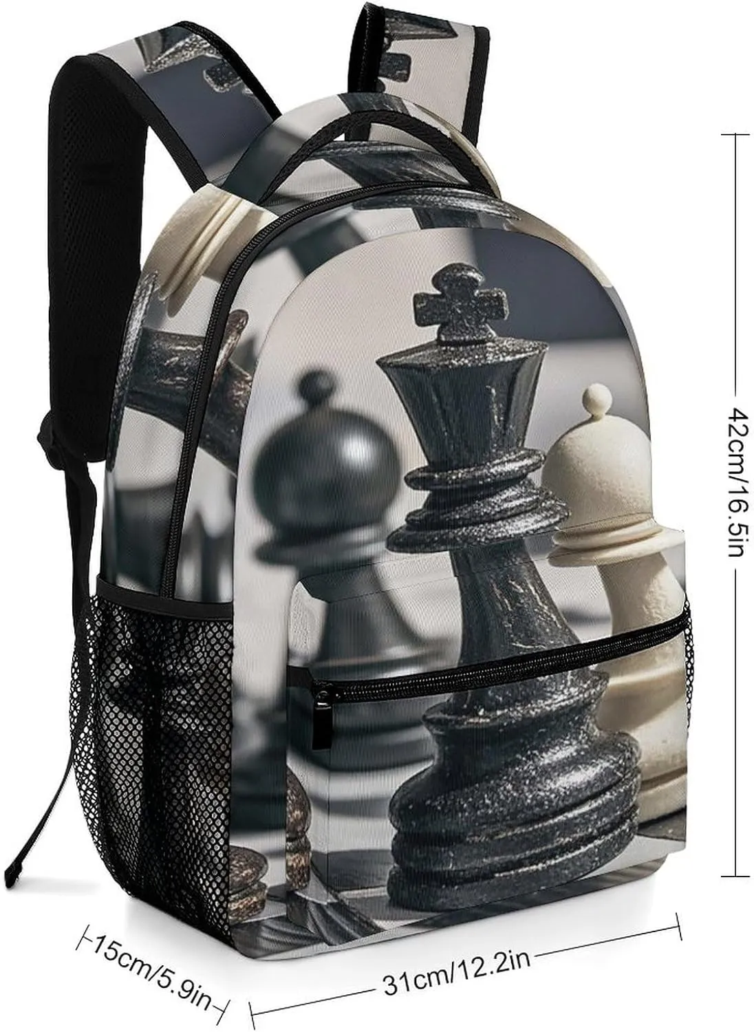 Small Backpacks Personalized Draughts Printing Travel Bag Lightweight Travel Backpack For Women Men