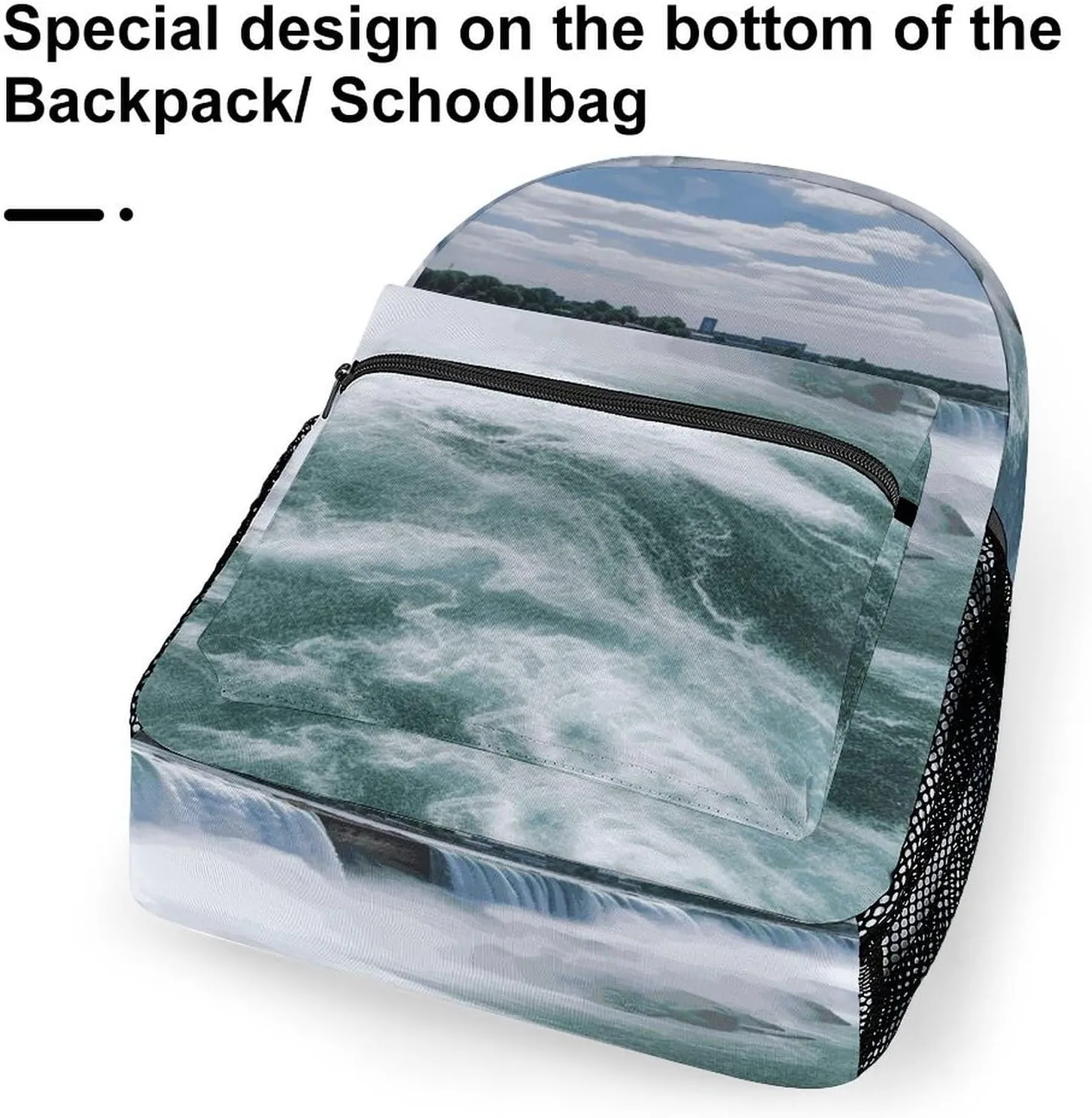 Small Backpacks Personalized Niagara Falls Printing Travel Bag Lightweight Travel Backpack For Women Men