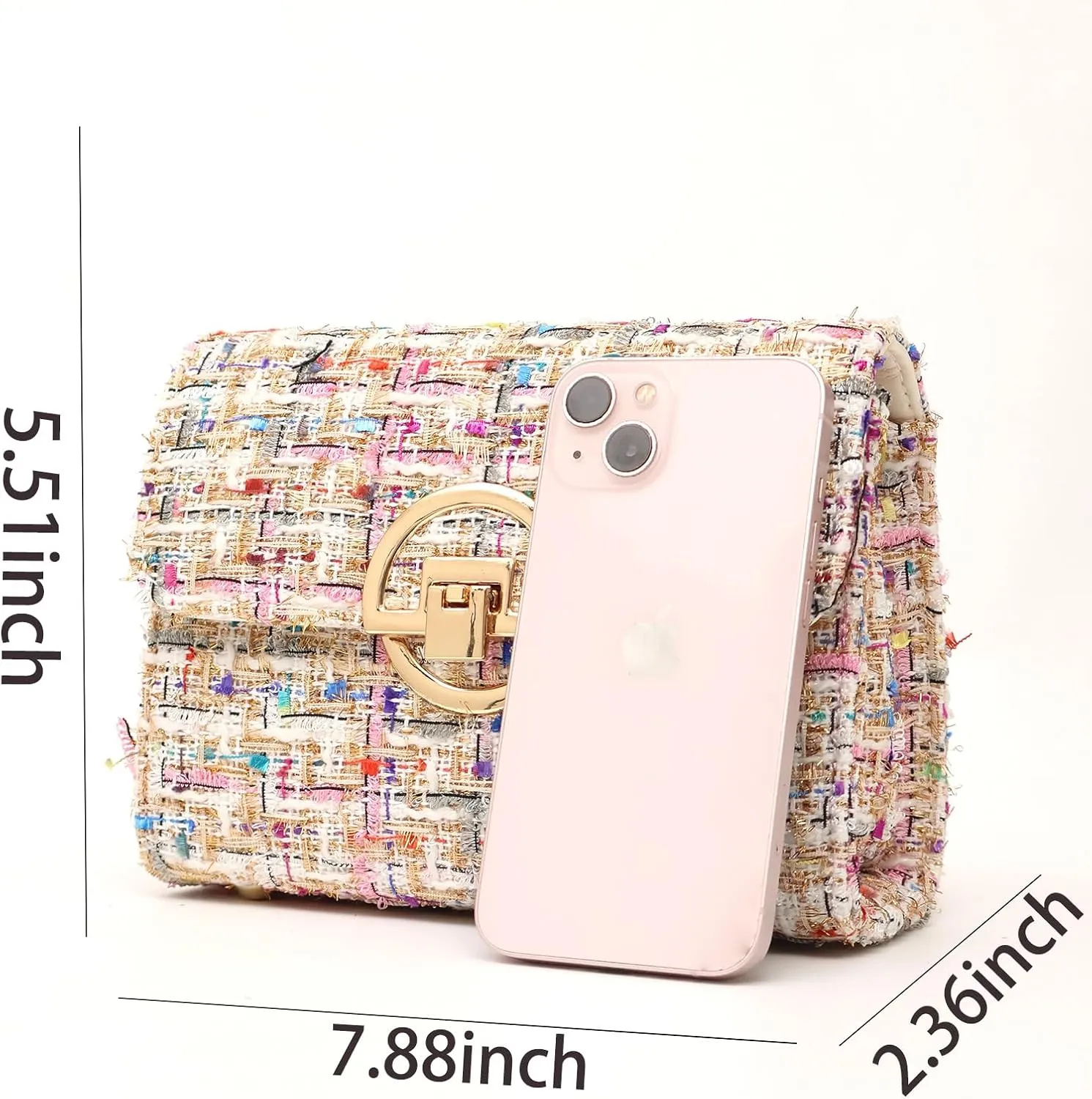 Small Crossbody Bags for Women Leather Shoulder Bag with Chain Trendy Designer Clutch Satchel Ladies Evening Bags