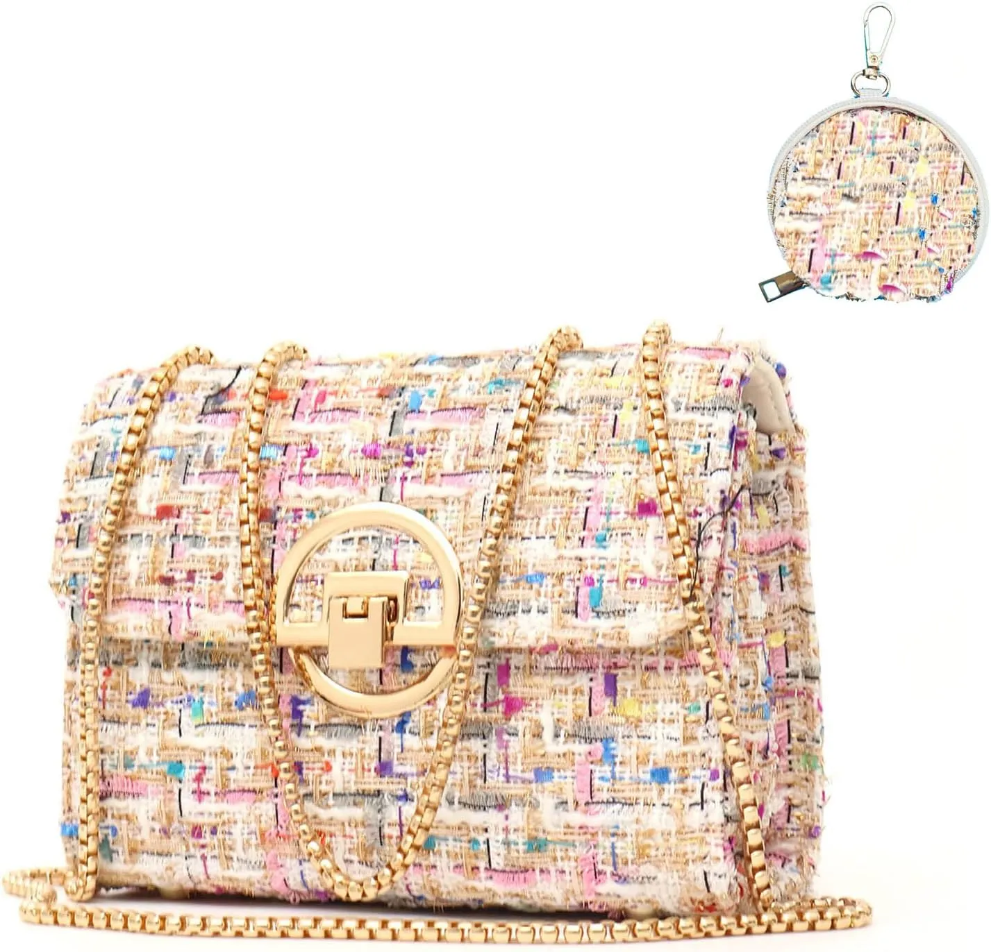Small Crossbody Bags for Women Leather Shoulder Bag with Chain Trendy Designer Clutch Satchel Ladies Evening Bags