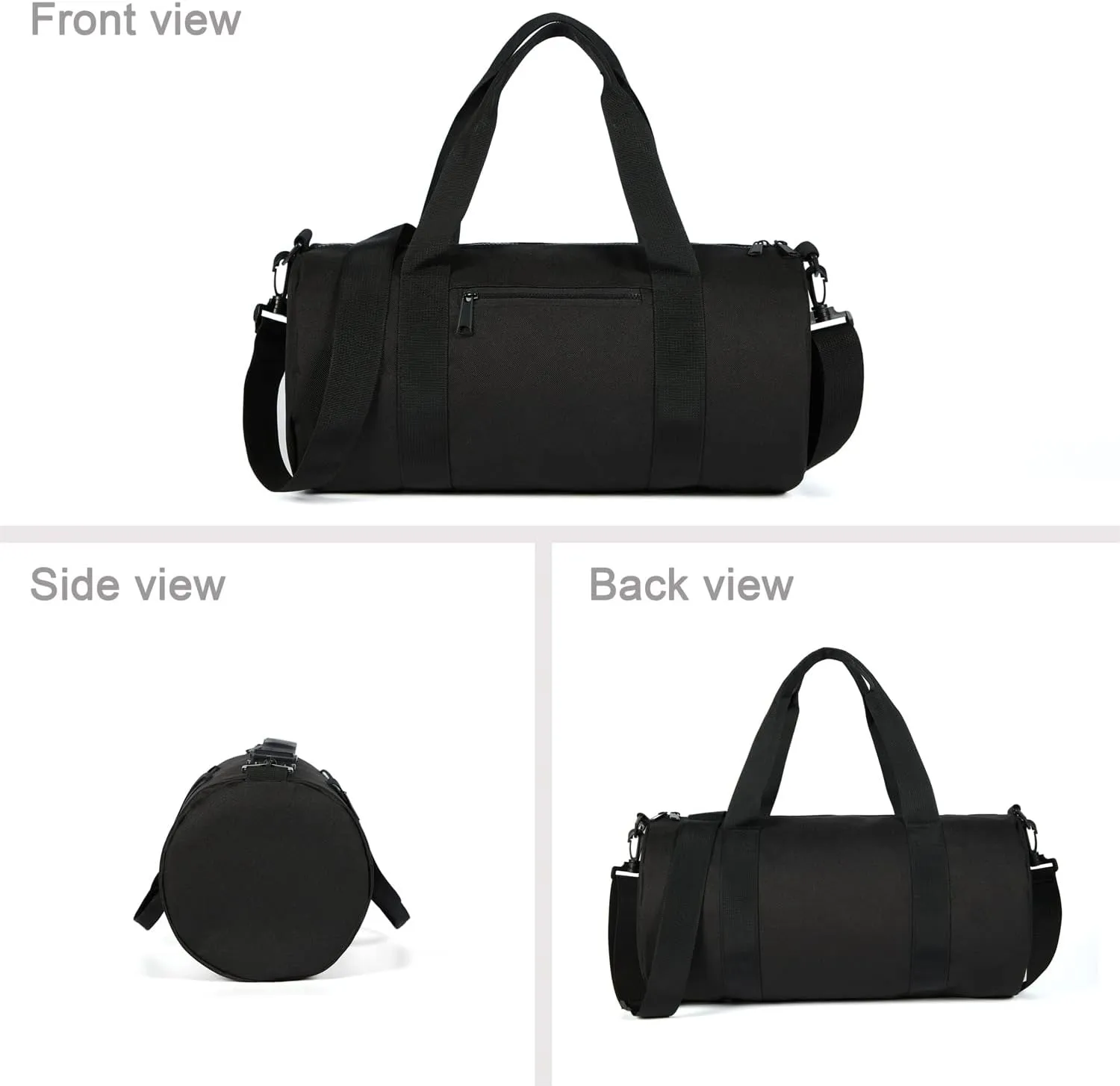 Small Gym Bag Duffel Bag for Women Men Fitness Sports Bag Workout Adjustable Detachable Shoulder Strap Lightweight Carry on Travel Duffle Bag