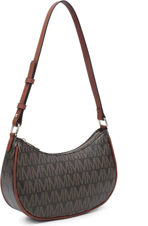Small Shoulder Bags for Women Lightweight PU Leather Hobo Purse Stylish Top Zipper Handbag with Adjustable Strap