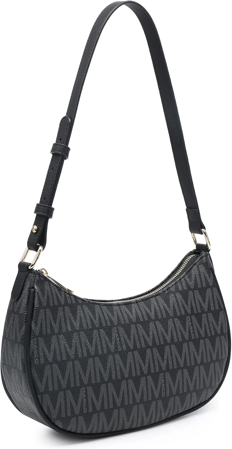 Small Shoulder Bags for Women Lightweight PU Leather Hobo Purse Stylish Top Zipper Handbag with Adjustable Strap
