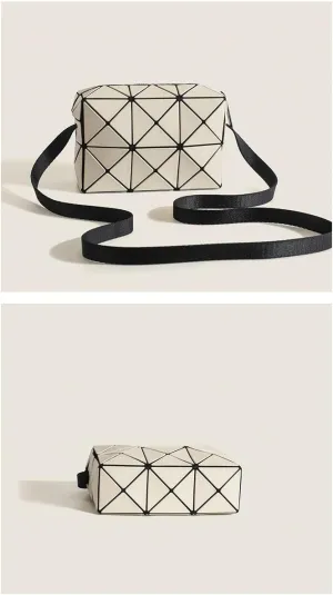 Small square bag, geometric rhombus, Cupid box bag, shoulder messenger bag，Couple shoulder bag