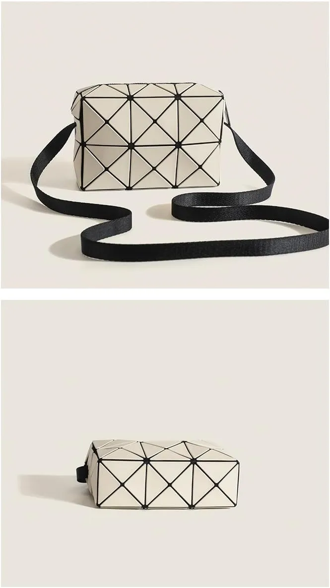 Small square bag, geometric rhombus, Cupid box bag, shoulder messenger bag，Couple shoulder bag
