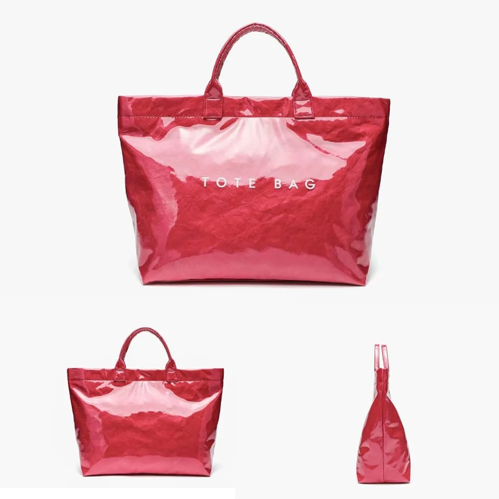 Stellaya Tote Bag, Women's Letters Print Tote Bag, Pvc Clear Tote Bag for Women, Fashionable Leopard Print Tote Bag