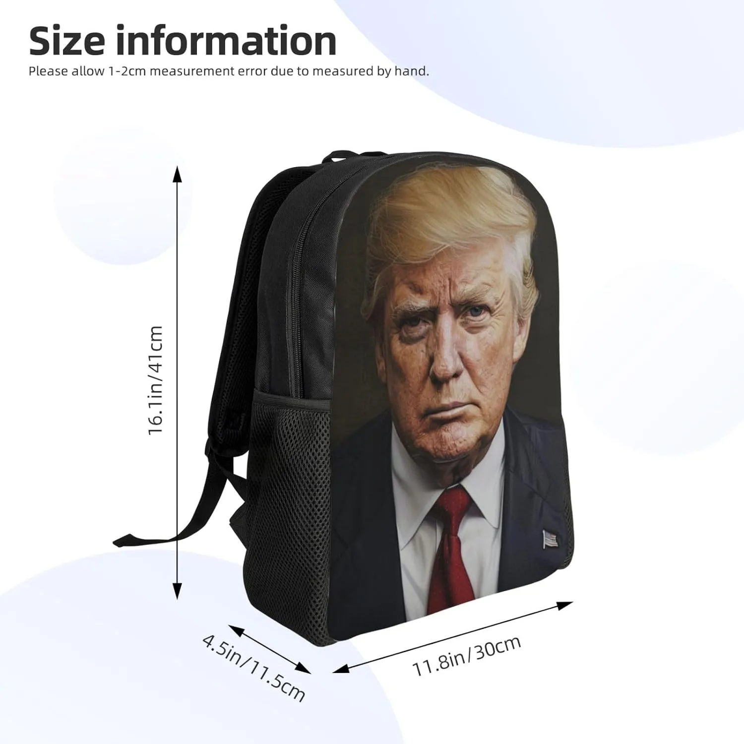 Strict Trump Backpack Waterproof Anti Theft Durable Light Laptop Bag Backpacks For Women Men Travel Gym Backpack