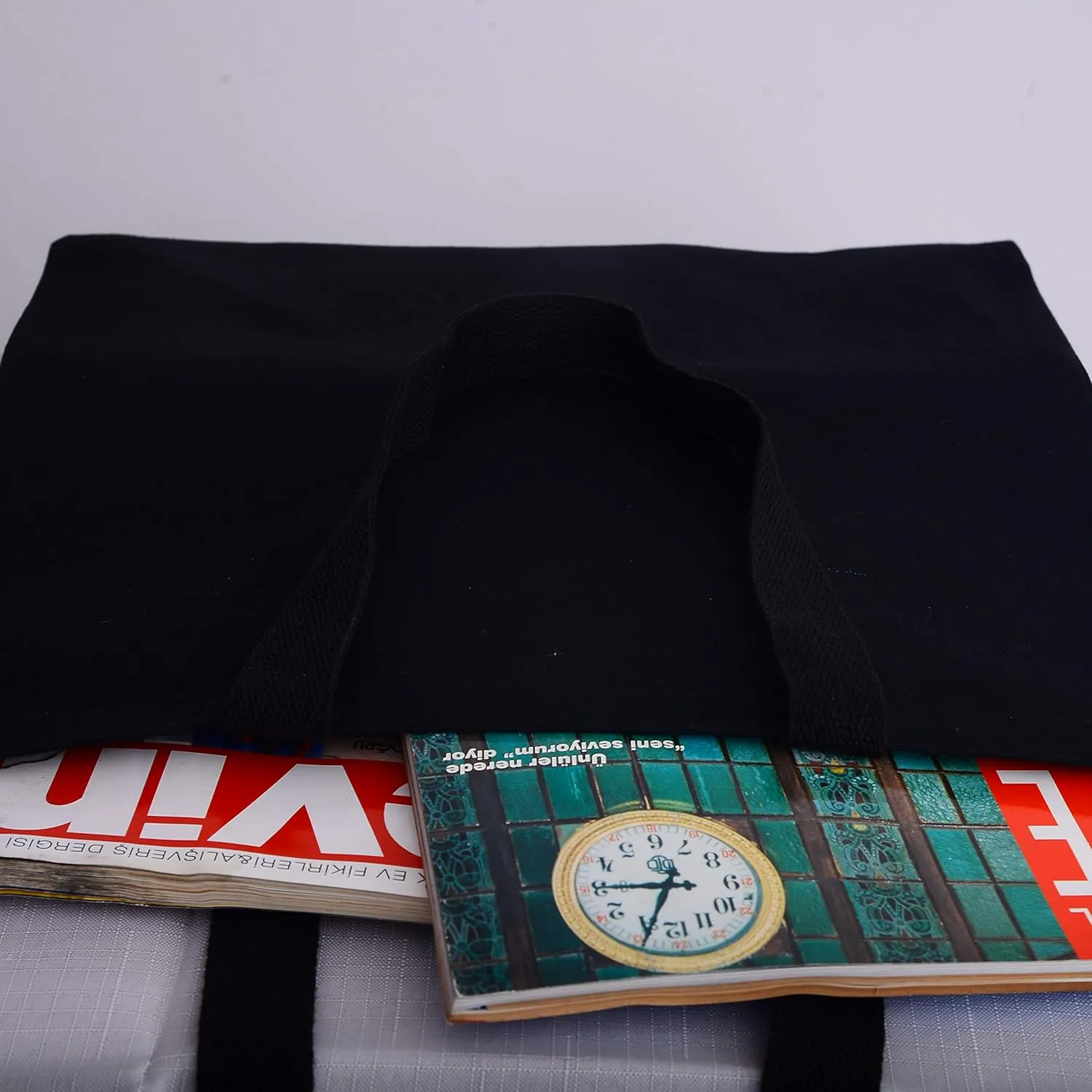 Sturdy Canvas Wholesale Tote Bags with Bottom Gusset 15"W x 16"H x 3"G Blank Totes Great for DIY Painting Printing Embroidery