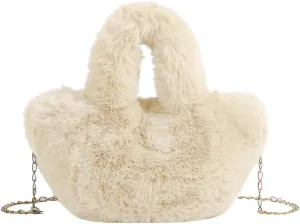 Stylish Plush Handbag for Women Trendy Crossbody Bag Soft and Comfortable Shoulder Bags