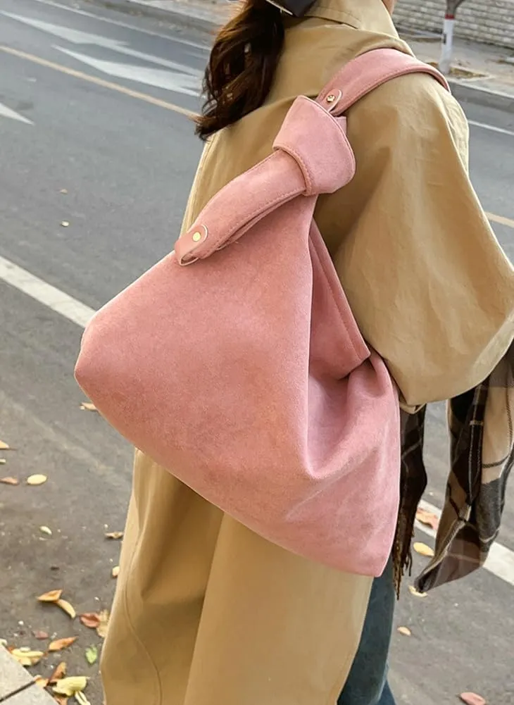 Suede Hobo Bag for Women Elegant Shoulder Bag Handbags Satchel Casual Work Purses 2025