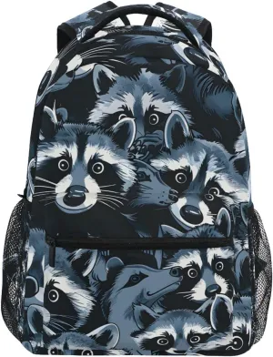 Suspicious Black Backpacks for Girls Boys School Backpack Kids School Bags Lightweight Student Elementary 3rd 4th 5th Grade Shoulder Bag Bookbag Daypack