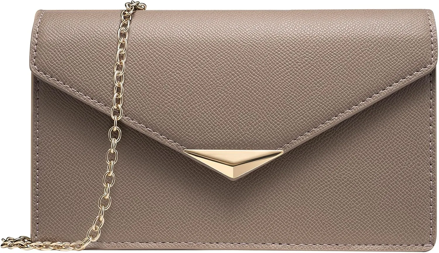 SWEETV Classic Envelope Clutch Purses for Women Elegant PU Leather Handbags for Evening, Weddings, Parties, and Formal Events