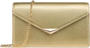 SWEETV Classic Envelope Clutch Purses for Women Elegant PU Leather Handbags for Evening, Weddings, Parties, and Formal Events