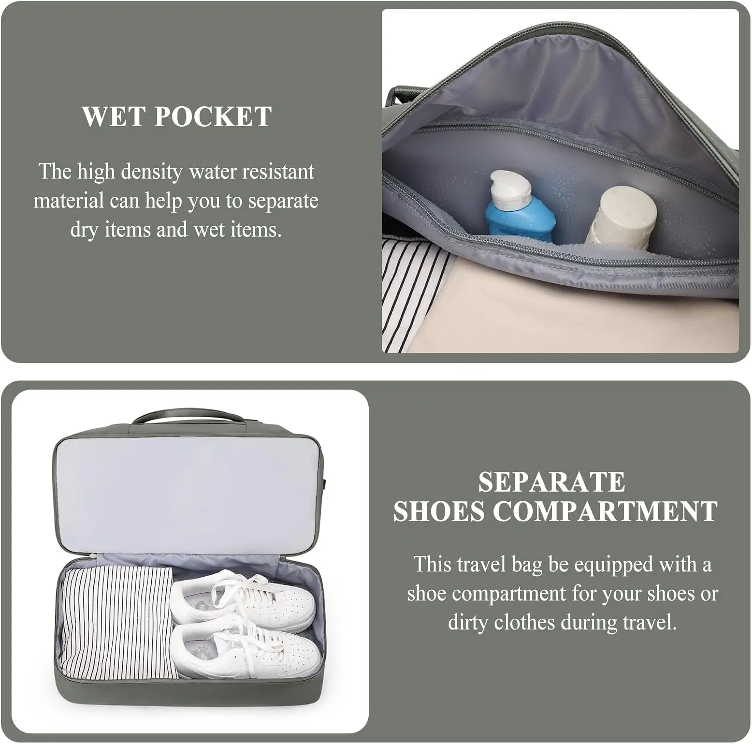 SYCNB Weekender Bags for Women,Personal Item Travel Bag with Shoes Compartment,Overnight Travel Duffel Bag,Gym Bag