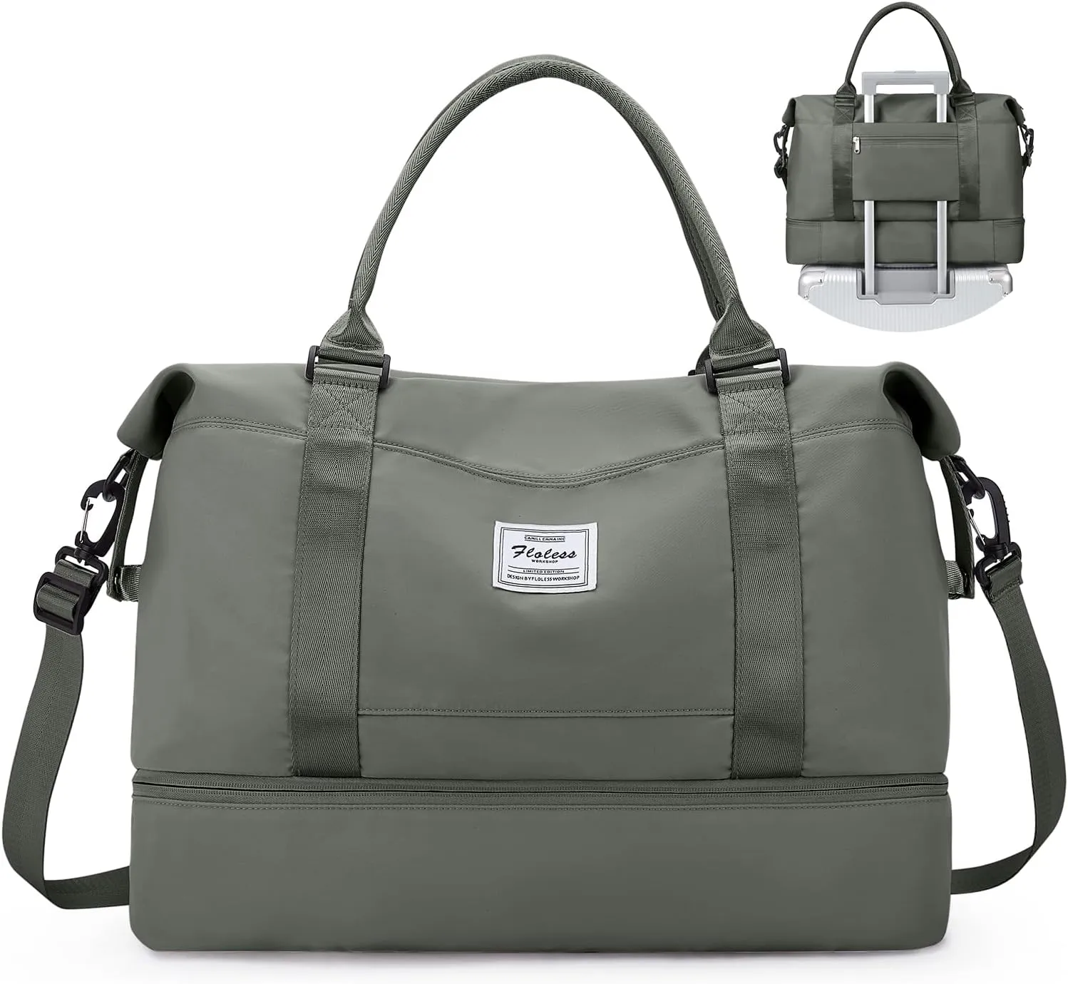 SYCNB Weekender Bags for Women,Personal Item Travel Bag with Shoes Compartment,Overnight Travel Duffel Bag,Gym Bag