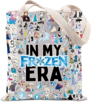 TIIMG Anna Inspired Gift World Of Ice And Snow Princess Gift Princess Cartoon Movie Lover Tote Bag