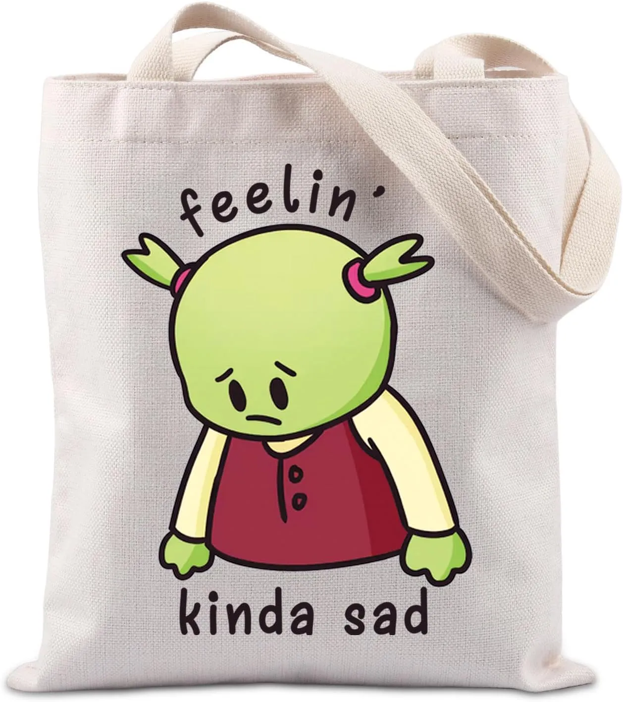 TIIMG Feelin Kinda Sad Feelin Kinda Mad Tote Bag Cartoon Movie Lover Gift Cartoon Fans Gift For Women
