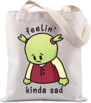 TIIMG Feelin Kinda Sad Feelin Kinda Mad Tote Bag Cartoon Movie Lover Gift Cartoon Fans Gift For Women