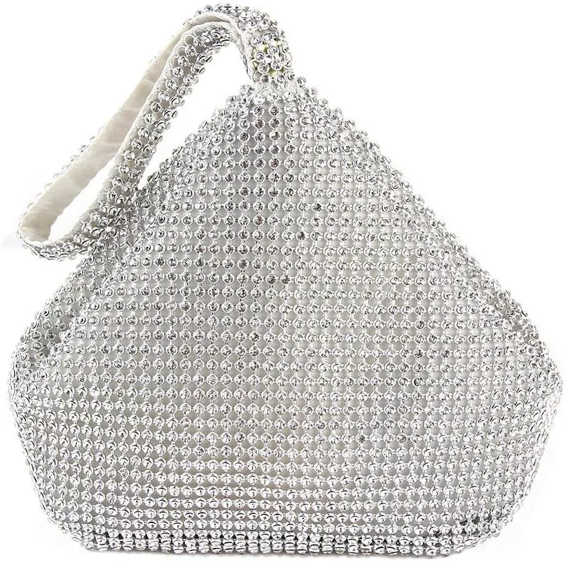 TOPCHANCES Women's Triangle Bling Clutch Purses and Handbags, Rhinestone Evening Bags and Clutches for Women Gilrs