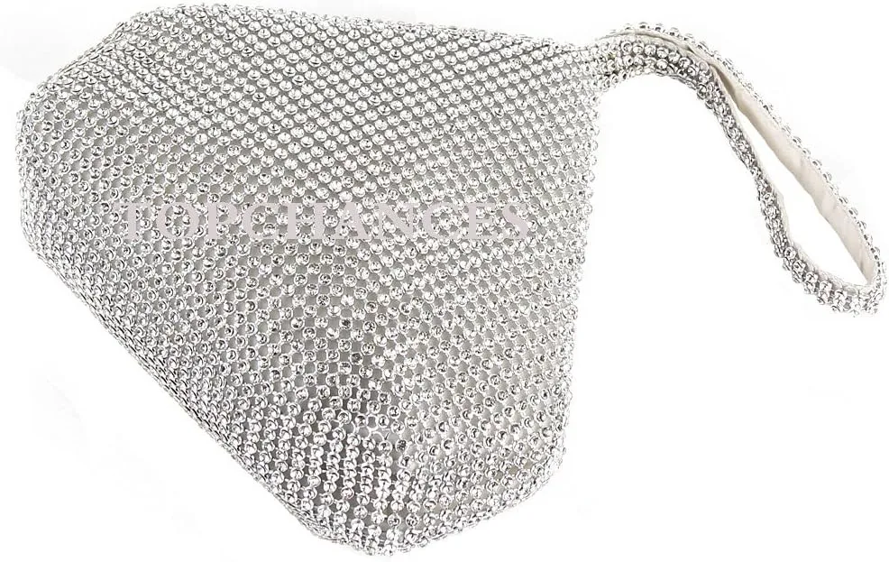 TOPCHANCES Women's Triangle Bling Clutch Purses and Handbags, Rhinestone Evening Bags and Clutches for Women Gilrs