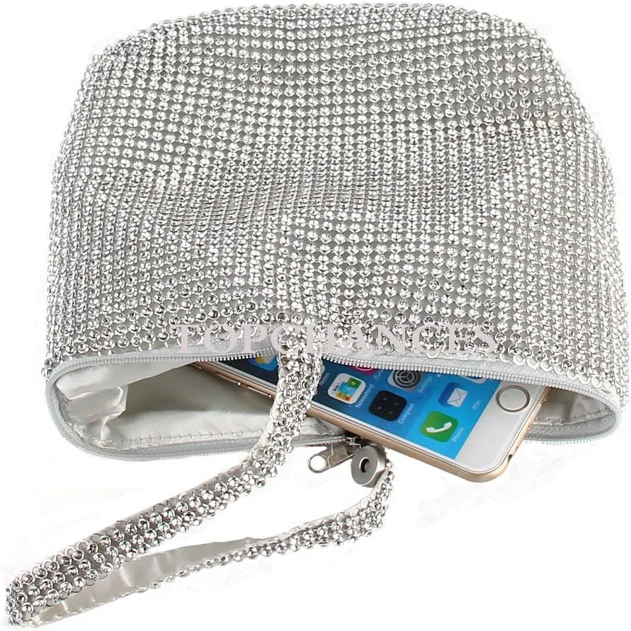 TOPCHANCES Women's Triangle Bling Clutch Purses and Handbags, Rhinestone Evening Bags and Clutches for Women Gilrs