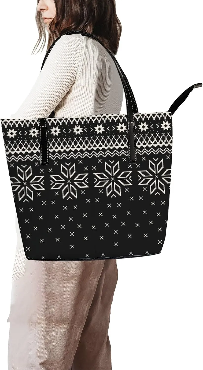 Tote Bag for Women PU Leather Handbags Women's Crossbody Handbags Work Tote Bags for Women Coachbags Tote Bag with Zipper