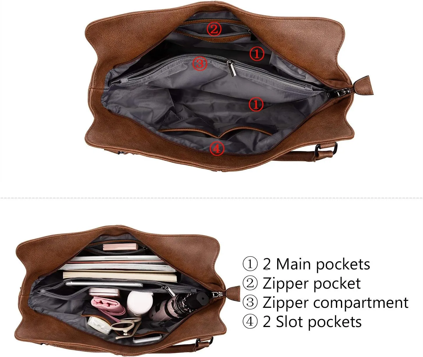 Tote Bag for Women PU Leather Shoulder Bags Fashion Hobo Bags Large Purse and Handbags with Adjustable Shoulder Strap